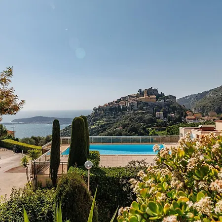 Les Balcons D - Avec Terrasse Vue Et Piscine Lejlighed Èze