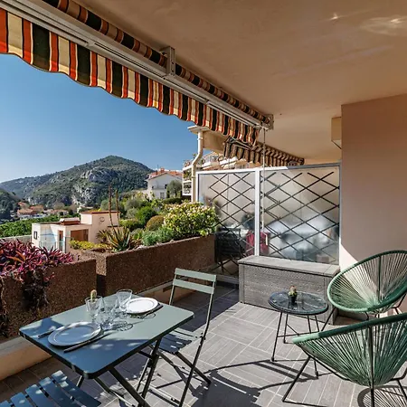 Les Balcons D - Avec Terrasse Vue Et Piscine Eze