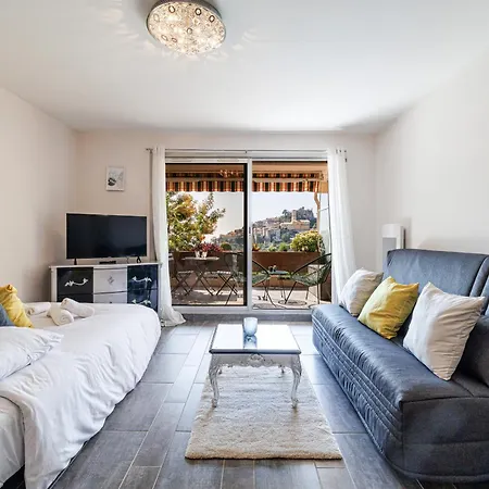 Les Balcons D - Avec Terrasse Vue Et Piscine Eze